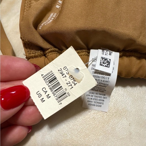 NWT AERIE Brown Bikini Top (M) and High Rise Bottom (L) - Picture 4 of 8